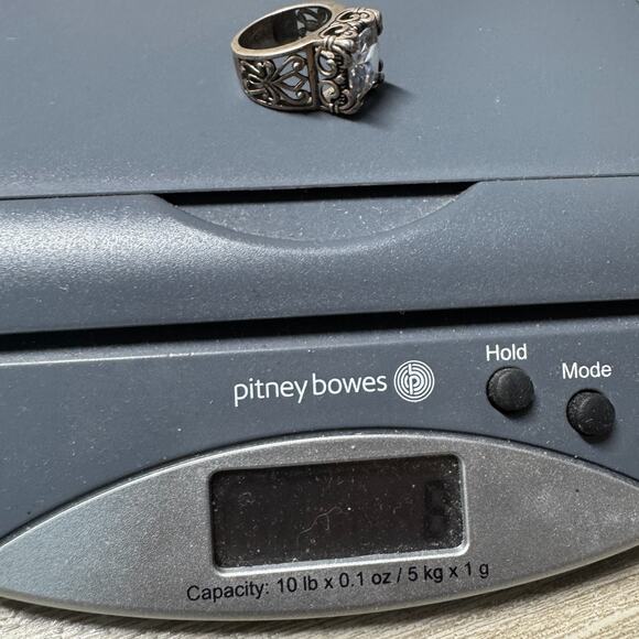 Vintage Silpada 925 Sterling Silver Necklace Uptown Pendant Ring Earrings Set - Picture 8 of 11